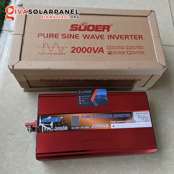 Inverter kích điện năng lượng mặt trời Suoer sin chuẩn 2000VA 1